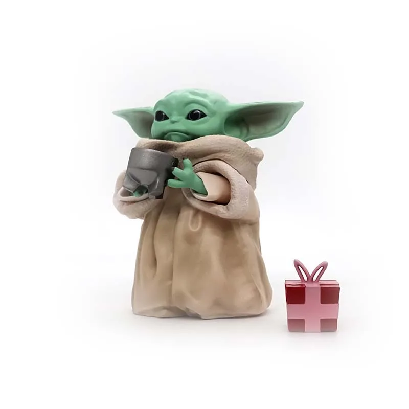 Kūdikių Yoda za rep PVC Veiksmų Skaičius, Mielas Lėlės Modelio Žaislas Dovana Vaikams Vaikams