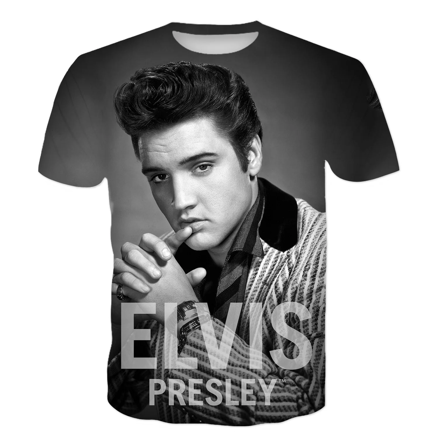 2020 Naujas Vyrų/Moterų 3D Spausdinti marškinėliai Roko Dainininkas Elvis Presley, Vasaros Mados trumpomis Rankovėmis Vyrams, Atsitiktinis Patogiai Hip-Hop