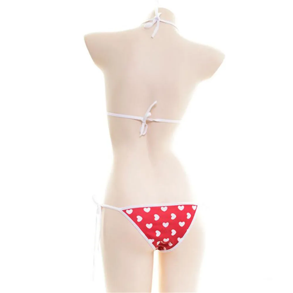 Bikini 2019 Sexy Nėrinių Diržas spausdinimo Meile Japonų mergaitė Paplūdimį Degintis spa maudymosi kostiumėliai moterims, maudymosi kostiumėlį biquini bikini monokini