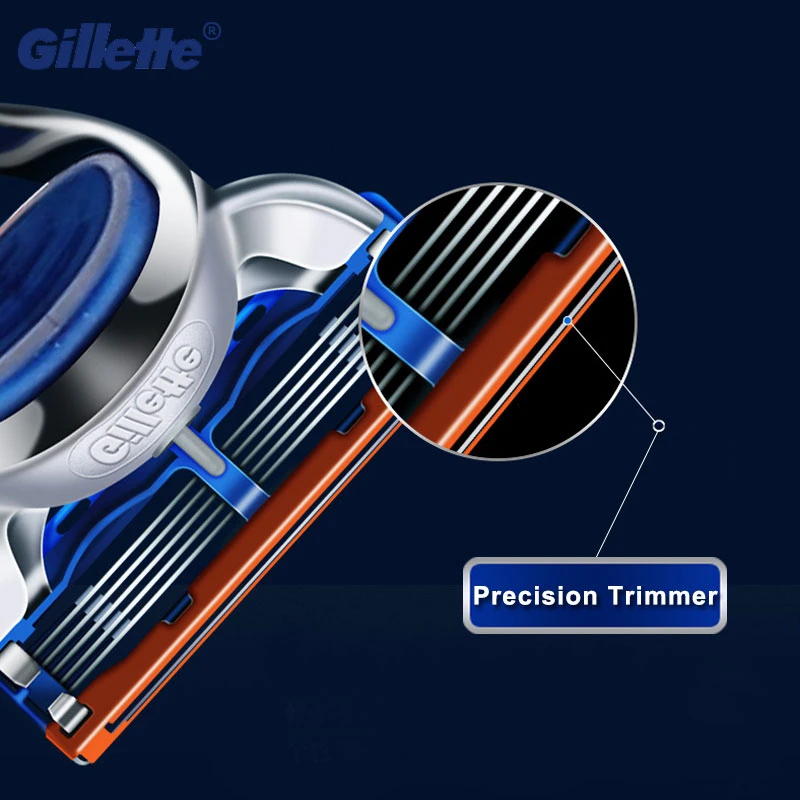 Skutimosi Skustuvas Vyrams Originalus Gillette Fusion 5 Vadovą Razor Kasetės Ir 5 Sluoksnių Keičiamomis Geležtėmis Vyrų Skutimosi Veido Priežiūra