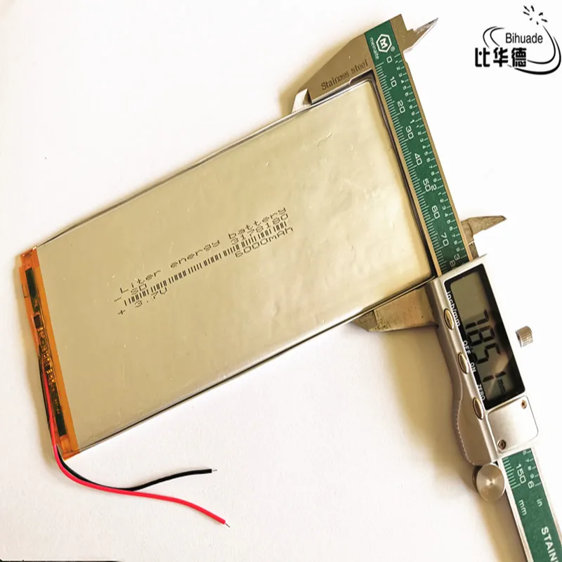 Litro energijos baterija Gera Qulity 3,7 V ličio polimero 6000mah universal baterija tablet PC 3.1*76*180