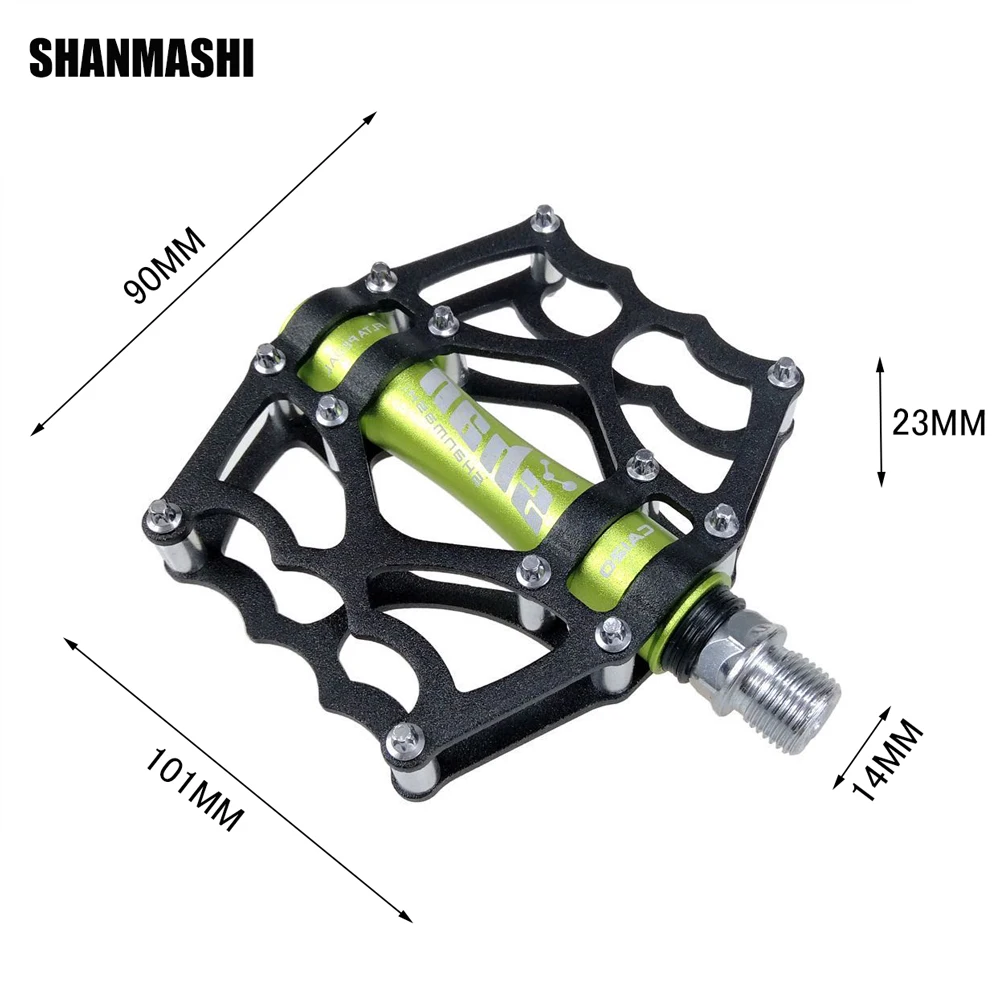 2020 SHANMASHI Ultralight Kalnų Keliais Dviračio Pedalas Aliuminio Lydinio 3 Guolių Dviračio Pedalus Butas neleidžiančioms slysti MTB Dviračių Priedai