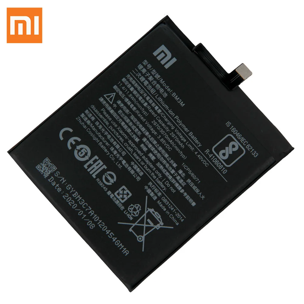 Originalią Bateriją Už XiaoMi Mi9 SE Mi 9SE BM3M Originali Telefono Baterija 3070mAh