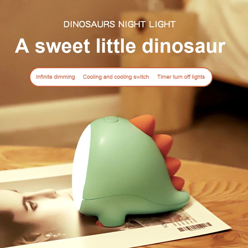 Dinozaurų Silikono LED Lempos, Naktį Šviesos Vaikų, Gyvenančių Vaikų Kambario, Miegamojo Puošmena Ar Vaikams, Vaikams, Kūdikių Dovanų