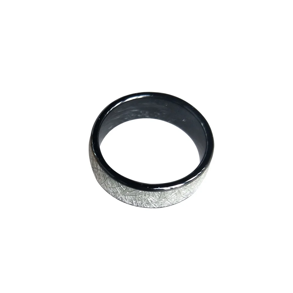 125KHZ ar 13.56 MHZ RDA Keramikos Smart Finger Ryškios sidabro Žiedas Dėvėti Vyrams ir Moterims