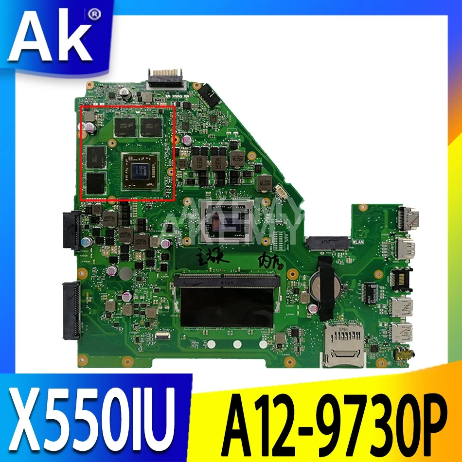 X550IU Plokštę Už ASUS X550IU X550IK X550I VX50IU Nešiojamas Plokštė 4G RAM A12-9730P RX 460-2G išbandyti originalas