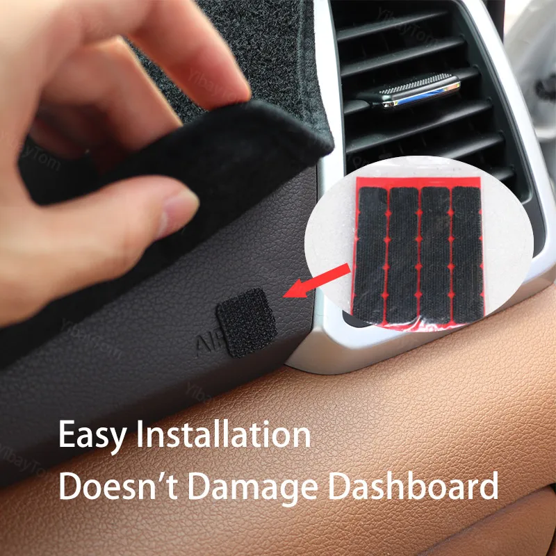 Anti-Slydimo Anti-UV prietaisų Skydelio Kilimėlis Padengti Trinkelėmis Dashmat Apsaugoti Kilimą Peugeot 301 2012-2019 Priedai
