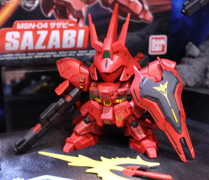 Originalus SD Gundam Modelio Mielas MSN-04 SAZABI SUNAIKINTI REŽIMĄ Mobiliojo Tiktų Vaikams Žaislas