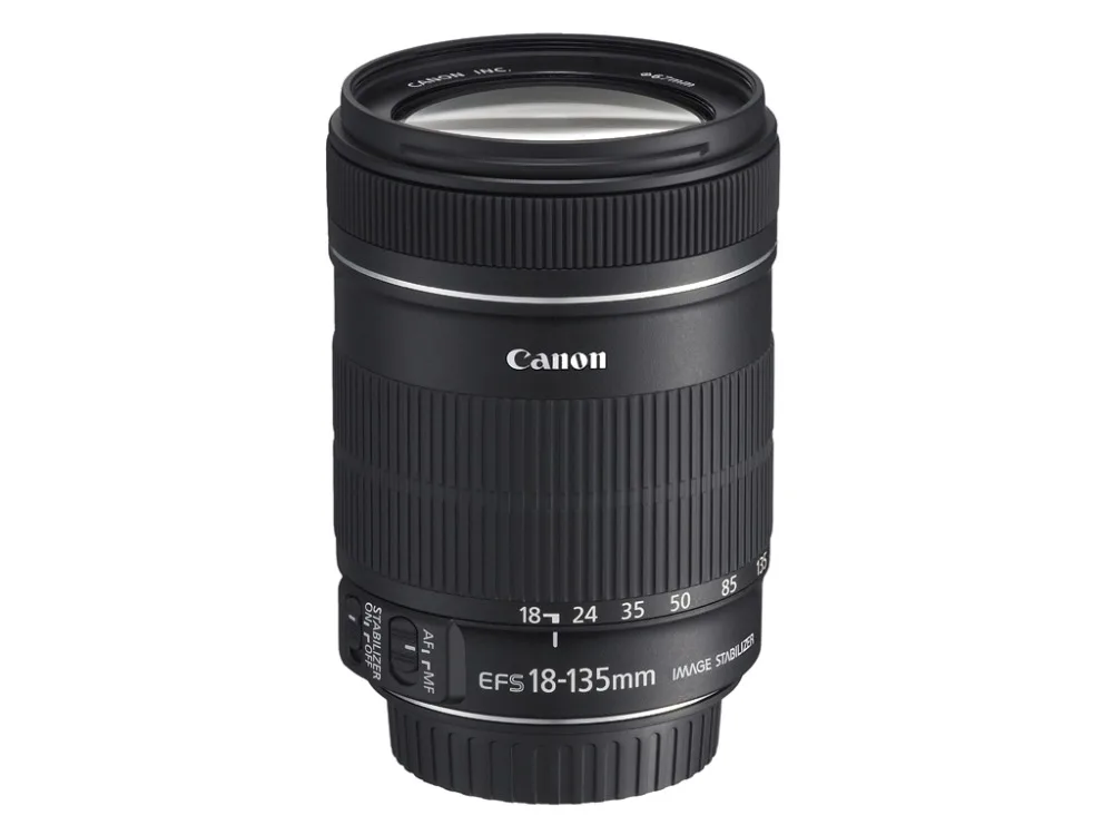 Naudotas Canon EF-S 18-135mm f/3.5-5.6 IS vaizdo kameros objektyvas SLR camera