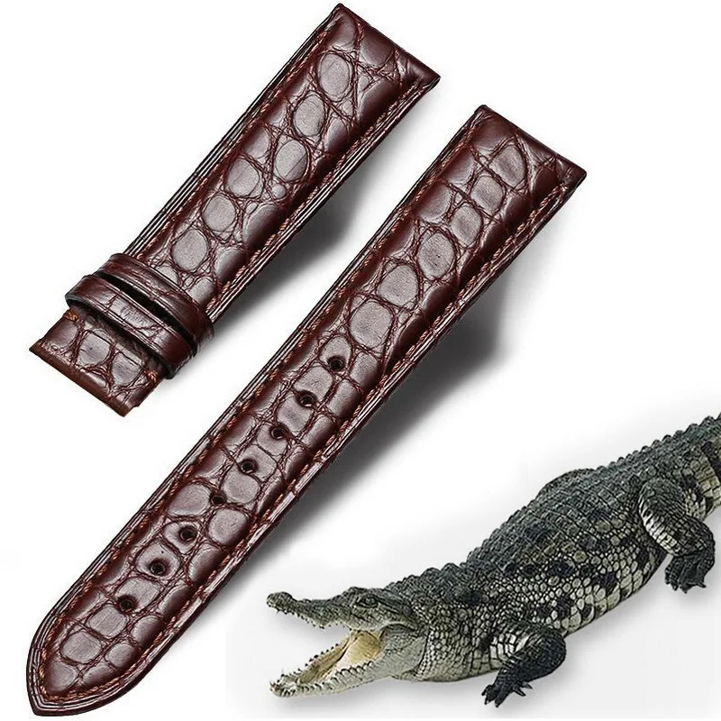 Originali Aligatorius Nekilnojamojo Amerikos Krokodilo Odos Laikrodžio Dirželis Odinis Žiūrėti Juostos Vyrai Ar Moterys 12mm kaip 14mm 16mm 18mm 20mm 22mm