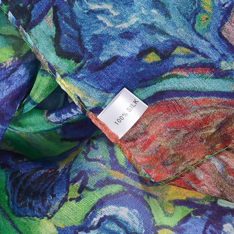 [BYSIFA] Naujų Mėlyna Žalia Šilko skara Skara Moterų Mados Prekės ženklo Gryno Šilko, Ilgi Šalikai Rudens Žiemos Šiltas Kaklo, Galvos Skara Hijab