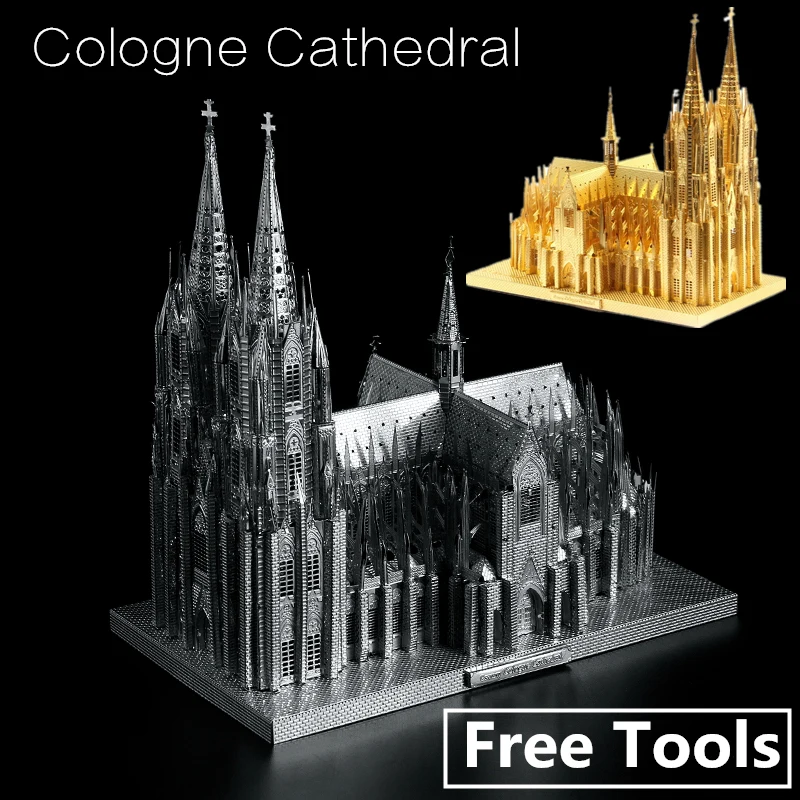 MMZ MODELIS Microworld 3D Metalo Įspūdį modelį, Kelno Katedra, Pastato Modelis Rinkiniai J030 