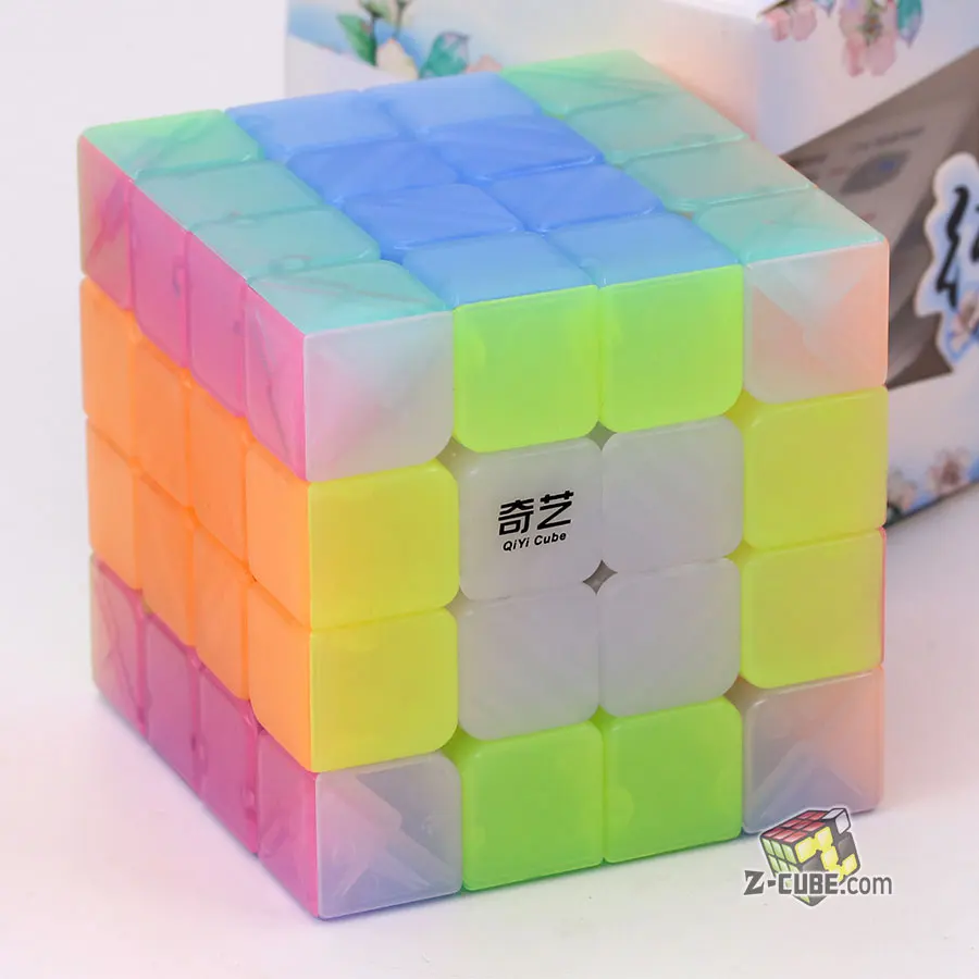 QiYi Magic Cube Želė Magija Galvosūkį 2x2 3x3 4x4 5x5 Pyramorphix Piramidės Nerijos ZongZi SQ1 Mini Keychain Kubeliai 3x3x3 Anti Stresas Žaislas