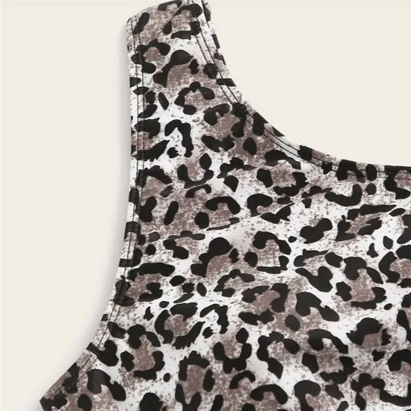 Seksualus Moteriški Leopardas Spausdinti vientisas Bikini Push-Up Pad maudymosi kostiumėlį, maudymosi Kostiumėliai, Paplūdimio Maillot de bain femme 40JAN07