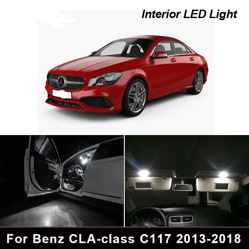 13Pcs Canbus Interjero LED Šviesos Rinkinys 2013-2018 M. Mercedes Benz 