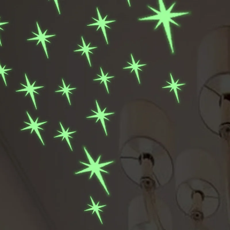 Kūrybos Liuminescencinės Animacinių Filmų Žvaigždės, Sienų Lipdukai Švyti Tamsoje Šviesos Pasta Lubų Kambarį Miegamųjų Namo Apdaila
