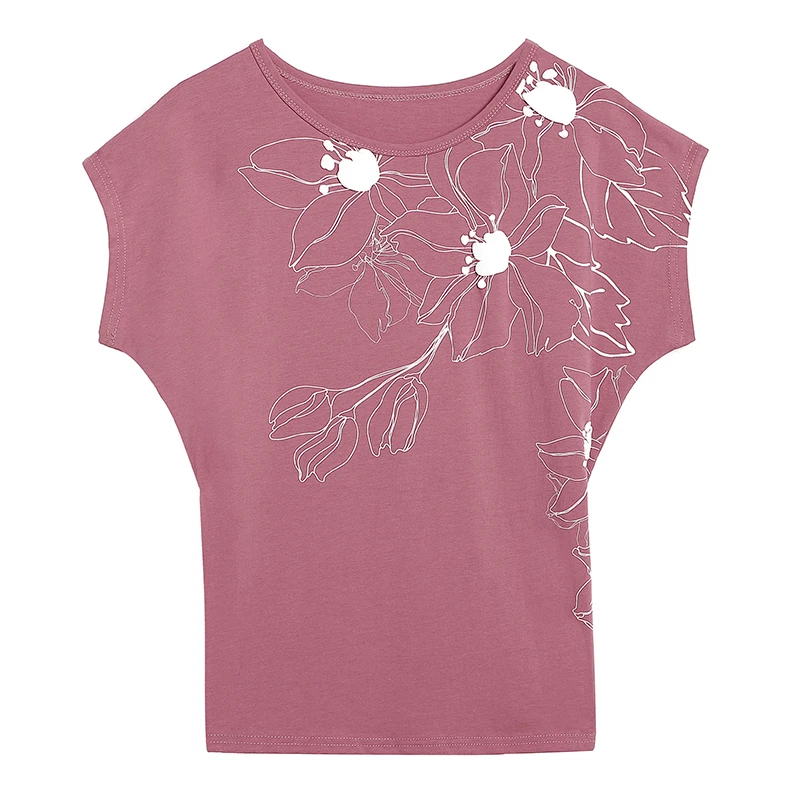 CottonTops Laisvalaikio moteriški Marškinėliai Prarasti Plius Dydis 4XL Spausdinti Gėlių Moteriška Palaidinė Naujas 2021 M. Pavasario Vasaros Ponios Palaidinės 10135