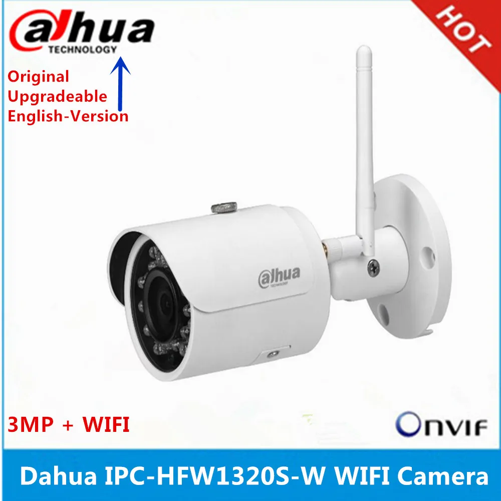 Originalus Dahua IPC-HFW1320S-W 3MP IR30M IP67 built-in SD Kortelės lizdas WIFI kamera parama p2p pakeisti IPC-HFW2325S-W IP kameros