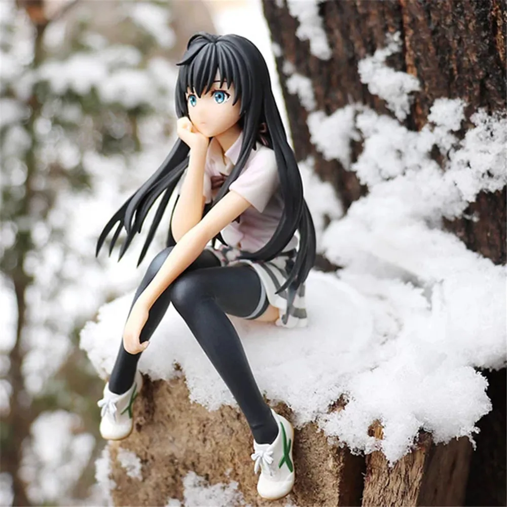 Mano Paauglių Romantiška Komedija HE Statulėlės Yukino Yukinoshita Veiksmų Figma Kėdė Mergina Pav Žaislai Seksualus Paveikslą Anime PVC Lėlės Modelis