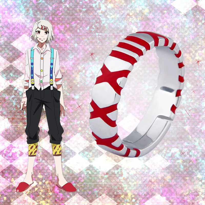 Anime Tokyo Pabaisa JUZO SUZUYA REI 925 Sidabro Papuošalai Žiedas Cosplay žiedas Helovyno Cosplay Prop Metalo žiedas Kalėdų Dovana