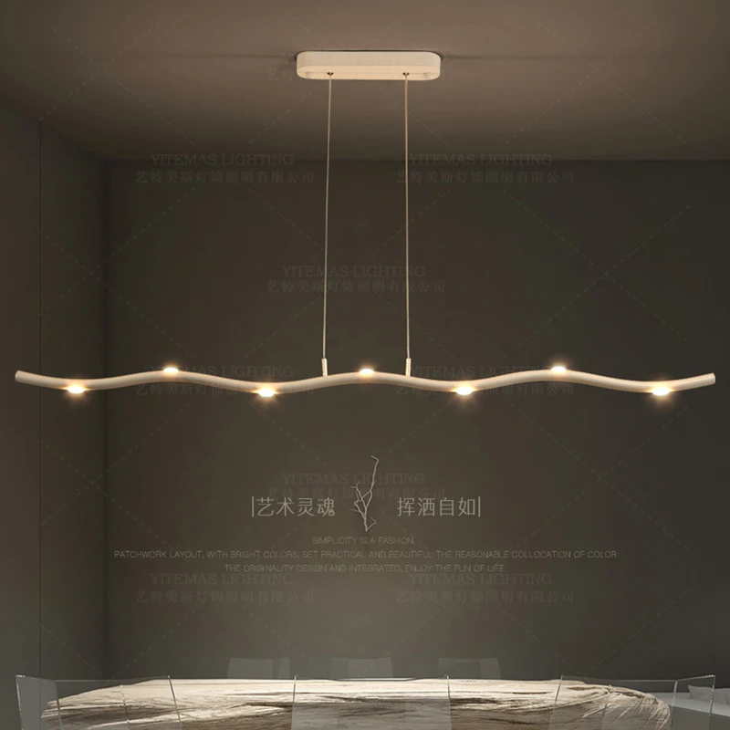 Šiuolaikinių Led Pakabukas šviesos loft kabinti šviesos rungtynių balta šviesa šiaurės medžio šaką lempos, miegamasis, virtuvė, valgomasis, restoranas
