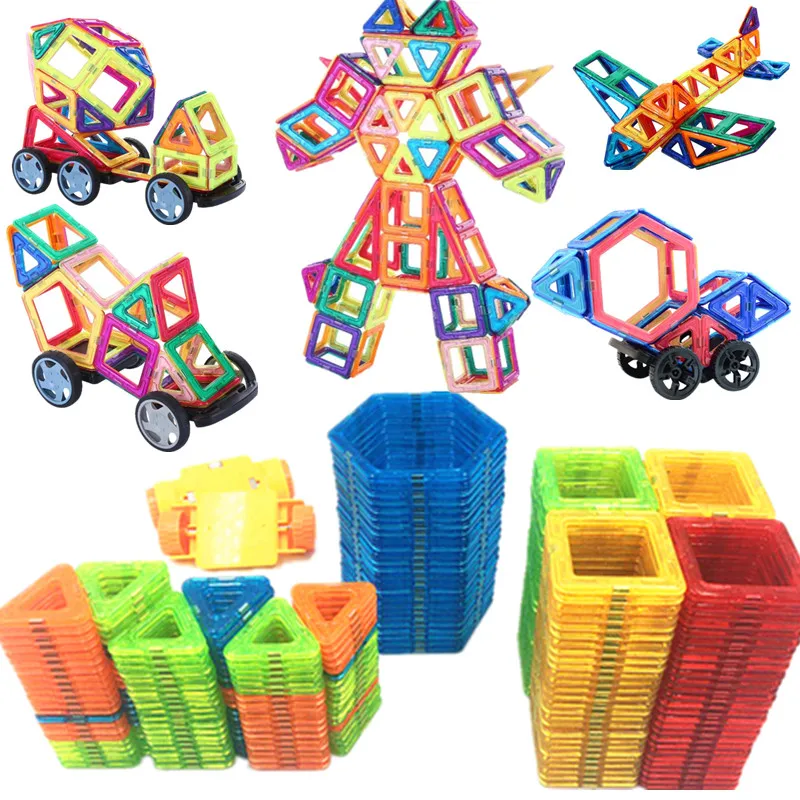 185-47PCS Magnetas Žaislas Blokai Magnetinio Konstravimo Rinkiniai Dizaineris Vaikams, vaikiška Žaislai vaikams juokingas Kalėdų Dovanos
