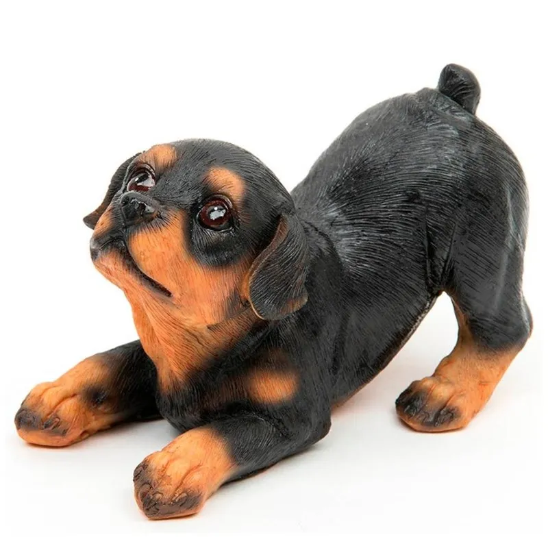 4pcs Dervos Rottweiler Labradoro Šunys Micro Kraštovaizdžio Dekoro naminių Gyvūnėlių Šuniuką Miniatiūriniai Sode Ornamentu Figūrėlės Namų Dekoro R684