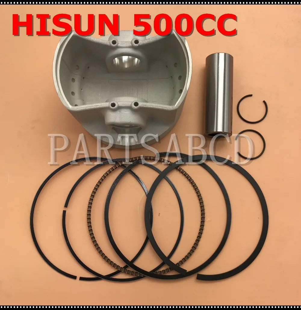 HISUN 500CC HS500 ATV Stūmoklio Rinkinys su Žiedo Įrašus ir Pin