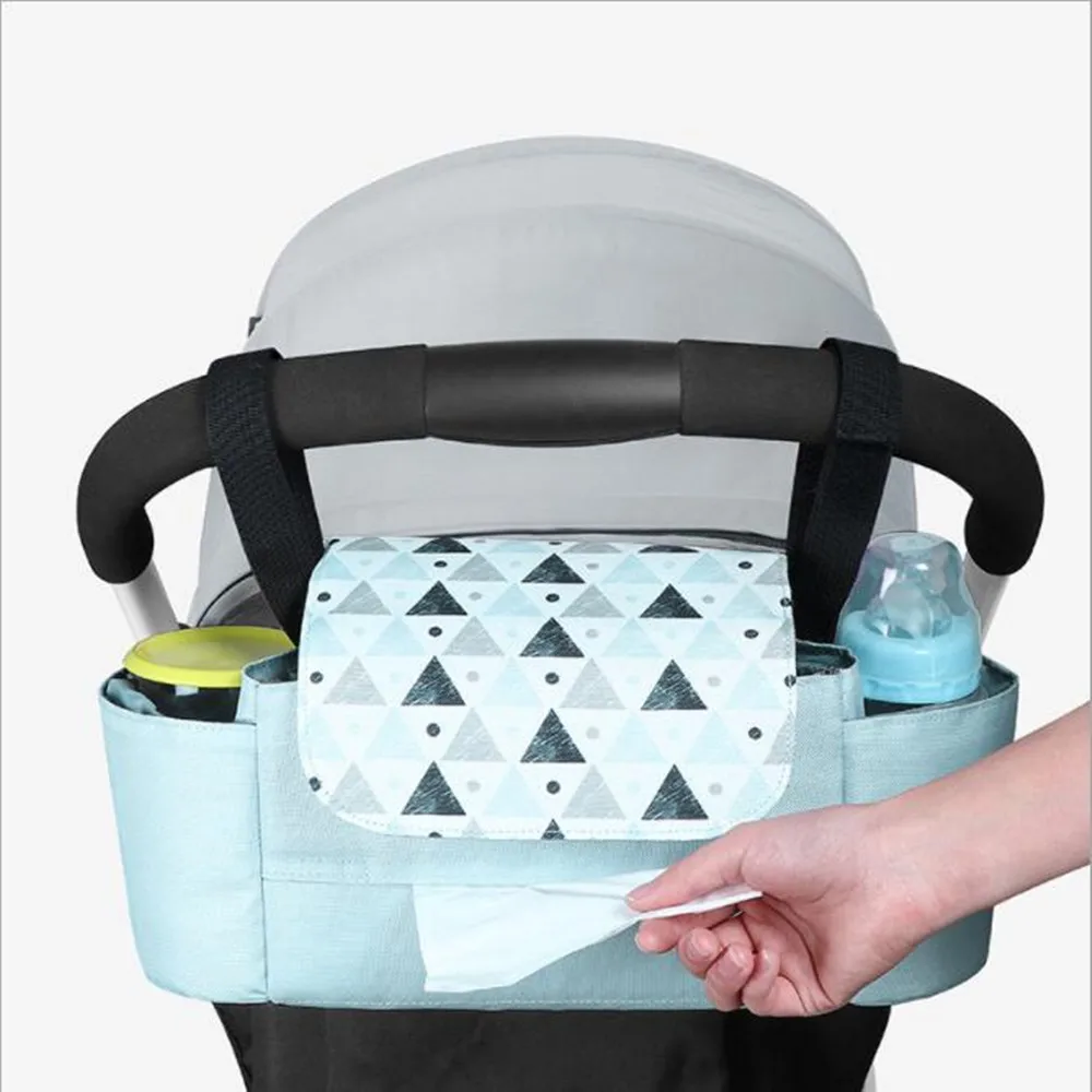 LANDUO Mama Vystyklų Krepšiai vežimėlio krepšys Peties Rankinės Kūdikio vystyklų mygtukai Patogus Keliauti Slaugos vežėjas lašas laivas MPBJ05