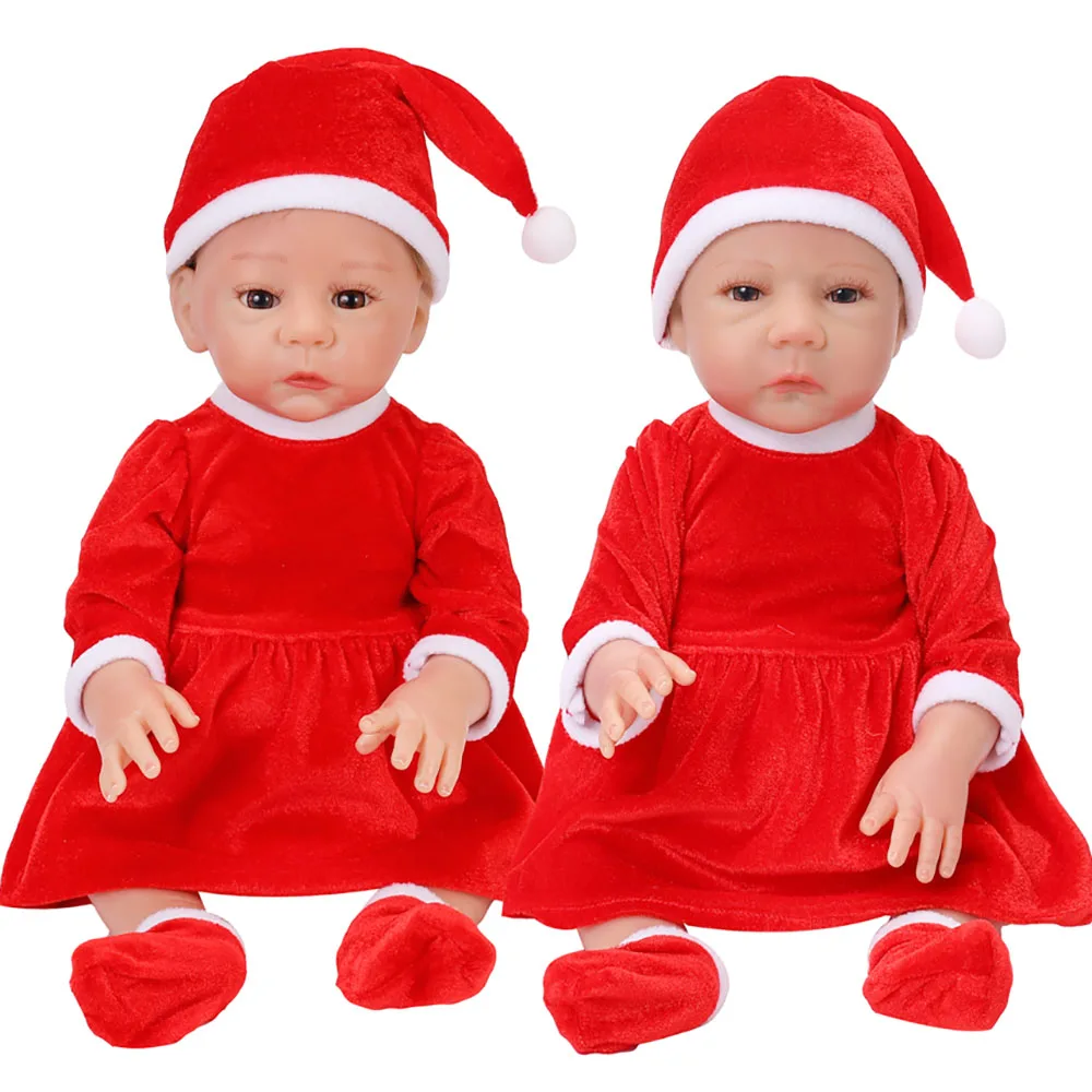 18inch Tikroviška Reborn Baby Doll Su Kalėdų Kūdikių Drabužiai Sophia HARLOW Lėlės viso Kūno Silikono Lėlės Gimtadienio, Kalėdų Dovana