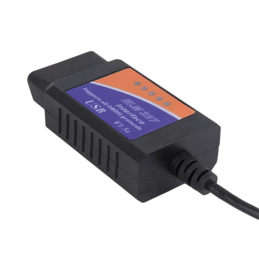 ELM327 USB OBD2 Auto automobilių Diagnostikos Įrankis, ELM 327 V1.5A USB Sąsaja OBDII GALI AUTOBUSŲ Skaitytuvas