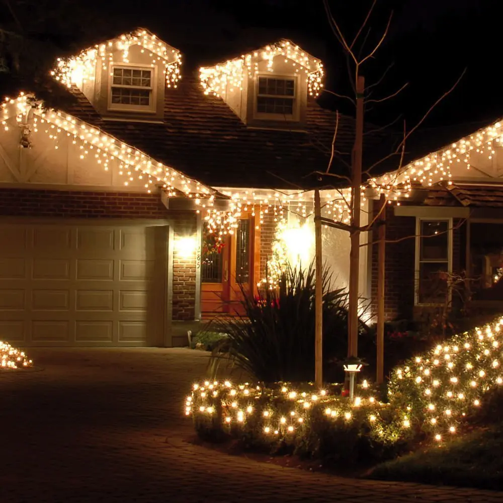 Kalėdinė Girlianda LED Užuolaidų Varveklis Styginių Šviesos 220V 4m 100Leds atšakiniai LED Šalis Sodo Etape Lauko Dekoratyvinės Šviesos