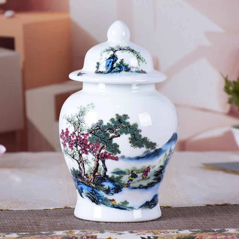 Jingdezhen Keramikos Bendrojo Bakas Vaza, Paukščių Ir Gėlių, Skrybėlių, kuriems Imbieras Stiklainius Ornamentu Kūrybos Dovana