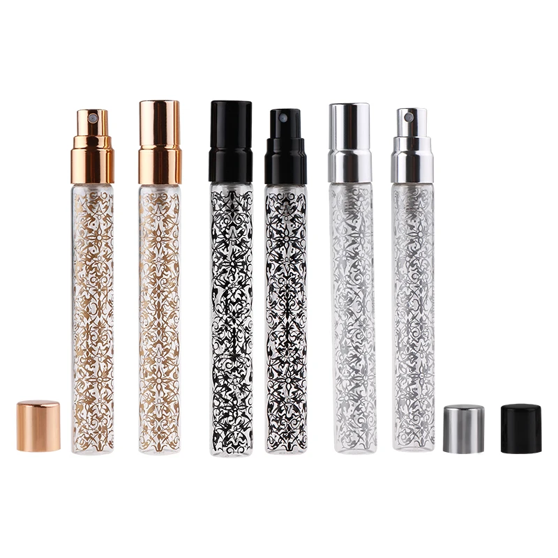 Didmeninė 5ML Spausdinimo Parfum Kelionės Purškimo Butelį Kvepalai Nešiojamų Tuščias Kosmetikos Konteineriai Su Aliuminio Spray