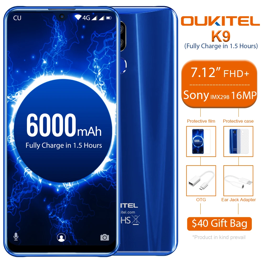 OUKITEL K9 Celular Telefonai 7.12