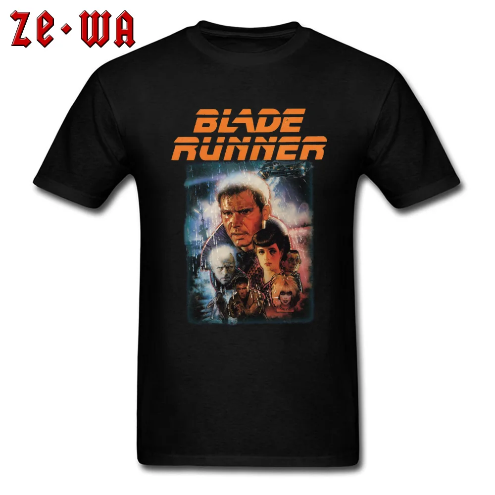 Medvilnės Vyrų Marškinėlius Blade Runner 2049 T-shirt Mados Filmą Stiliaus trumpomis Rankovėmis Marškinėliai Street Juoda Hip-Hop Viršūnes Tees Retro