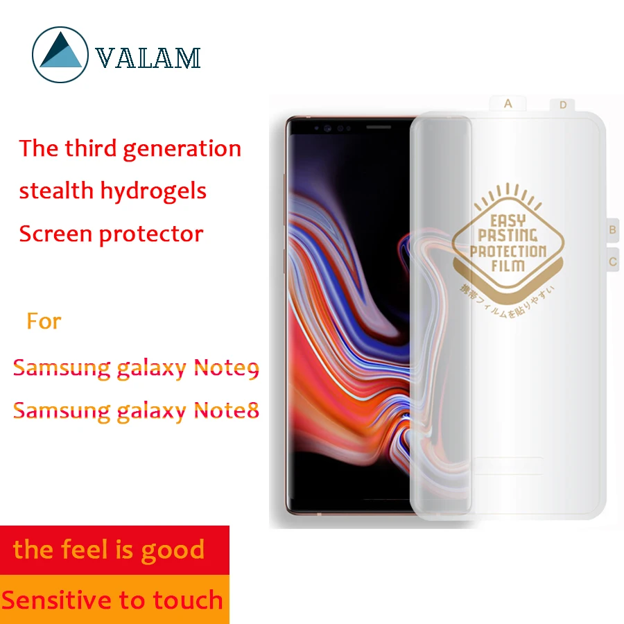 VALAM Pilnas draudimas Hidrogelio InvisibleSoft Screen Protector For Samsung Galaxy Note9 Note8 Visą Dangtelį Filmas Note9 Note8