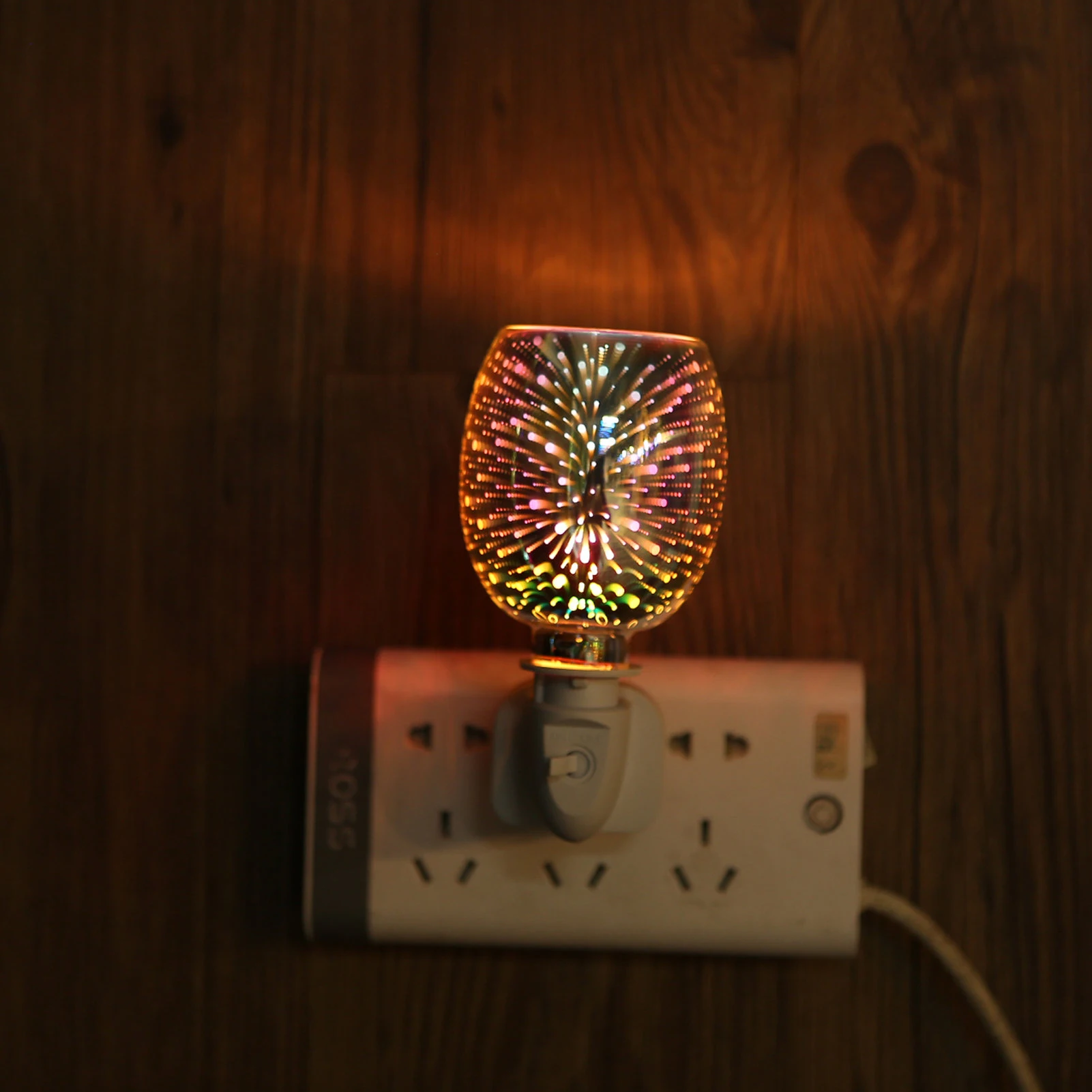 3D Kūrybos Spalvinga Aromaterapija Vaško Lydymo Lempos Plug-in Tamsos Miegamasis Smilkalų Viryklė Stalo Lempa Naktį Šviesos DH