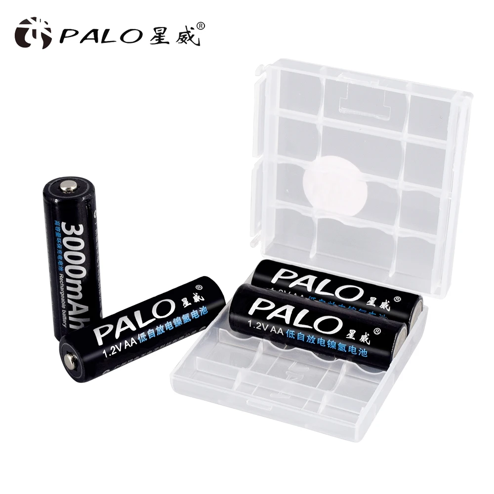 PALO originalus 1.2 V AA įkraunamas akumuliatorius aa, 1.2 V+LCD USB AA AAA baterijų įkroviklis AA išlydžio įtampos remonto spartusis įkrovimas