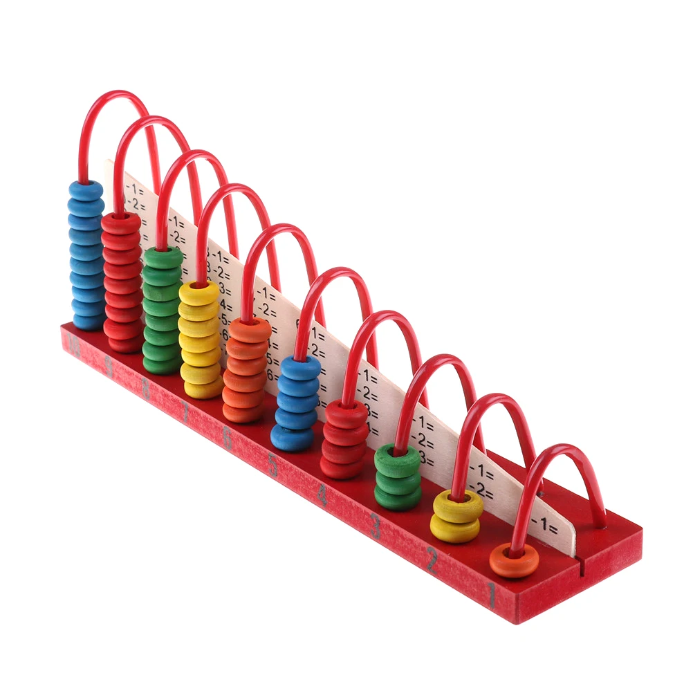 Mediniai Vaivorykštė Granulių Klasikinis montessori Matematikos Mediniai Toyabacus Kūdikių Matematikos žaislai mokymosi Pradžioje švietimo žaislas dovana