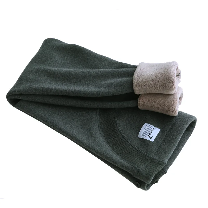 Žiemos motinystės drabužiai plius aksomo antblauzdžiai aukštos elastinės siūlės šiltas kelnes minkštas storas medvilnės kelnės nėštumas