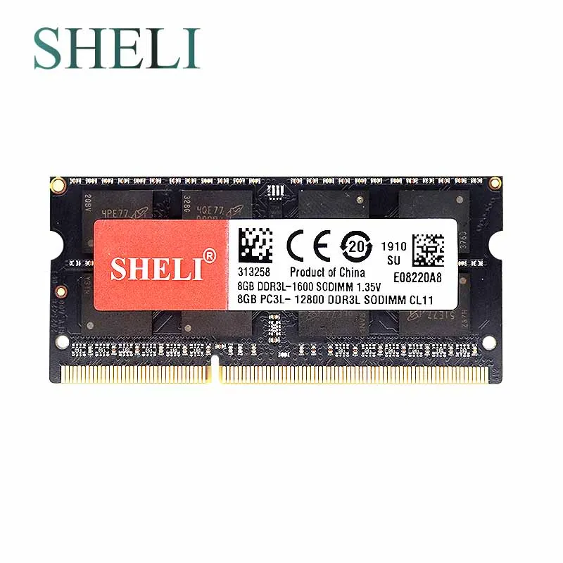 SHELI 4GB 8GB PC3-8500 / 10600/12800 14900 DDR3-1066Mhz 1333Mhz 1 600mhz 1866Mhz DDR4-2133 2400 2666MHZ SO-DIMM Laptop Memory Ram