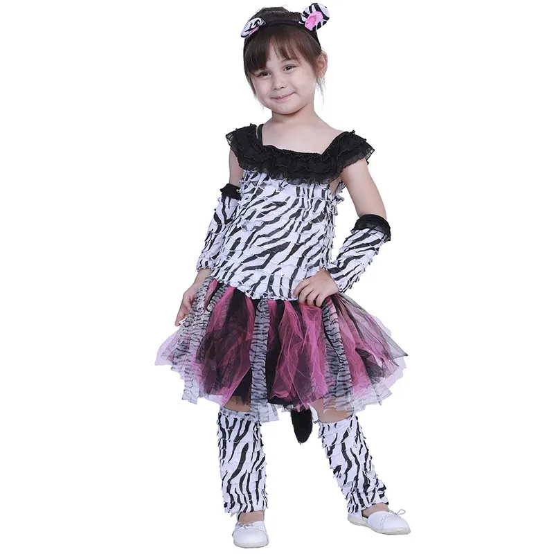 Snailify Merginos Zebra Kostiumas Vaikams Tigro Kostiumas Vaikas Tigress Cosplay Helovinas Kostiumas Purim Karnavalą Šalis