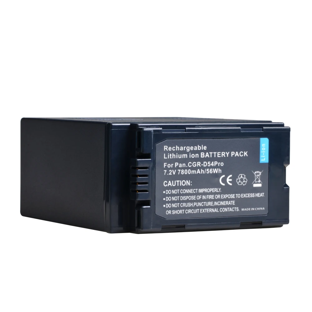 2vnt CGR-D54pro D54 D54S Baterijų Akku su LED Maitinimo Rodikliai Panasonic AG-AC8PJ,AG-AC90A,AG-HPX250,AG-HPX255,HC-X1000