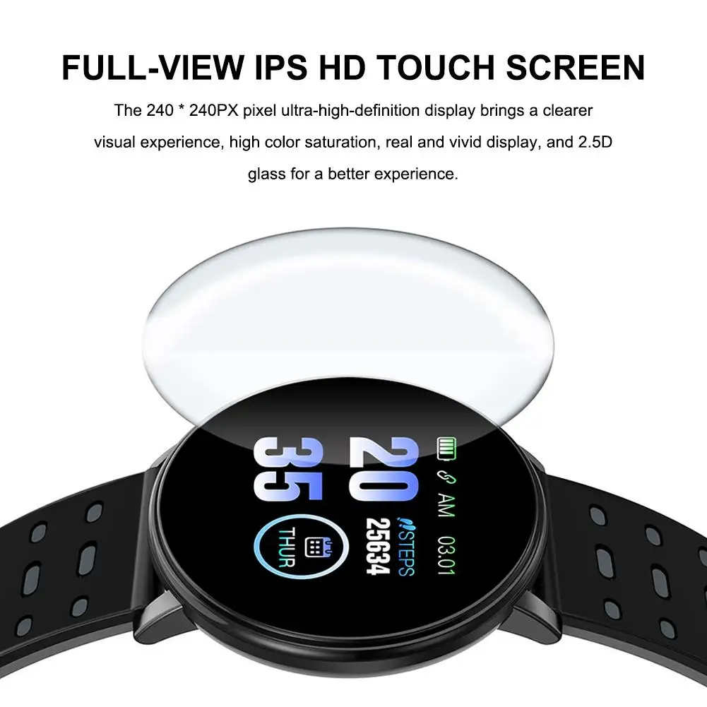 Sporto Smart Watch Širdies ritmo Smart Apyrankę su Aukštos raiškos Jutiklinį Ekraną IP67 atsparus Vandeniui Fitness Multi-sporto Žiūrėti