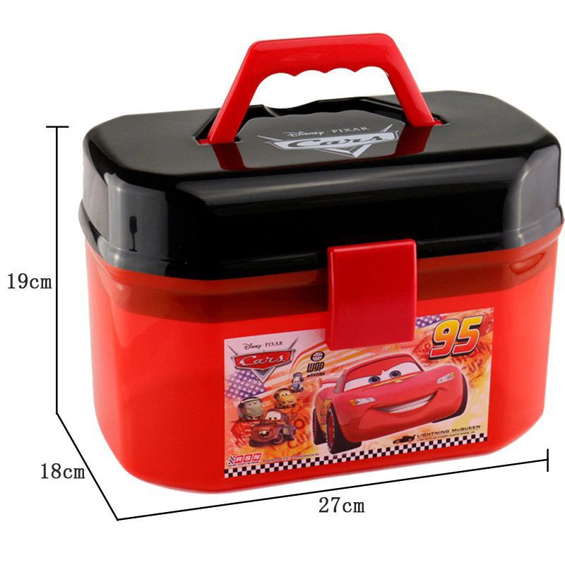 Disney Pixar Cars 2 3 Žaibas Mcqueen Nešiojamų Saugojimo Lange Dukart Sluoksnių Automobilių Karšto Žaislų Rinkiniai Vaikams