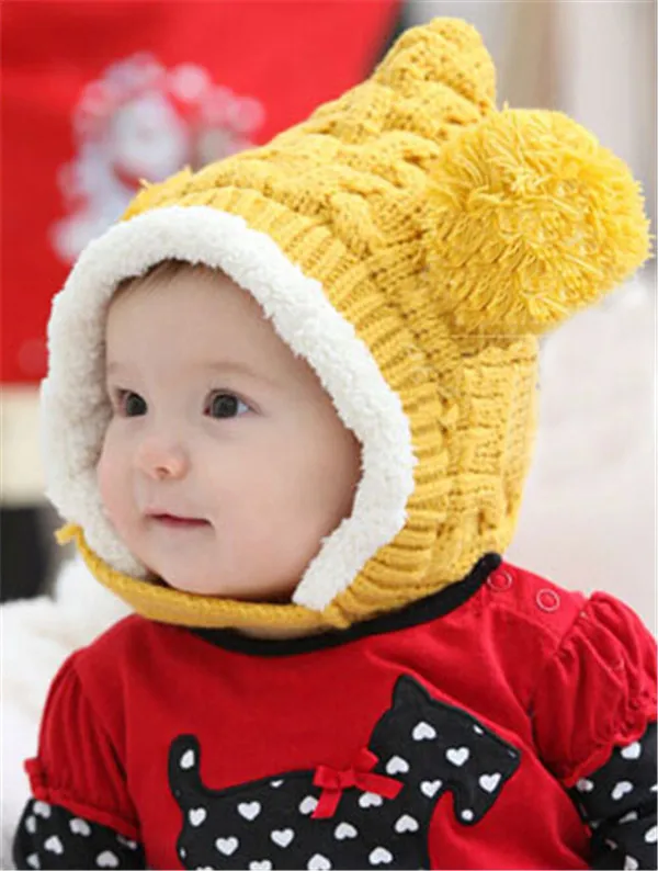 Puikus Šiltas Žiemą Kūdikių Skrybėlę Plius Vilnonis Naujagimiai, Kūdikiai Bžūp