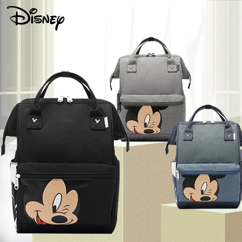 Disney Mickey Minnie Vystyklų Krepšys Mados Mumija Motinystės Sauskelnių Maišas Didelės Talpos Baby Bags Mama Daugiafunkcinis Šlapių Vystyklų Krepšys