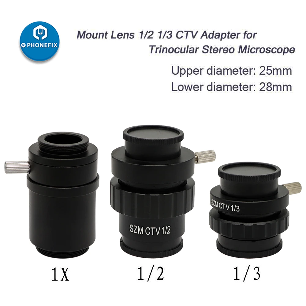 0,3 X 0,5 X C pritvirtinkite Objektyvo Adapteris SZMCTV 1/2 1/3 1X Adapteris, Skirtas vienu metu Židinio Trinokulinis Stereo Mikroskopas, HDMI, VGA, USB Vaizdo Kamera