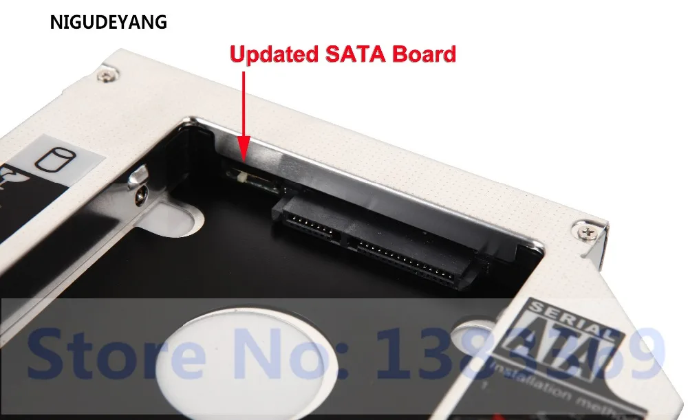 NIGUDEYANG 2 Kietasis Diskas SSD HDD SATA Caddy už Asus K43SV N46V GT34N GT30N K70IO X75VC